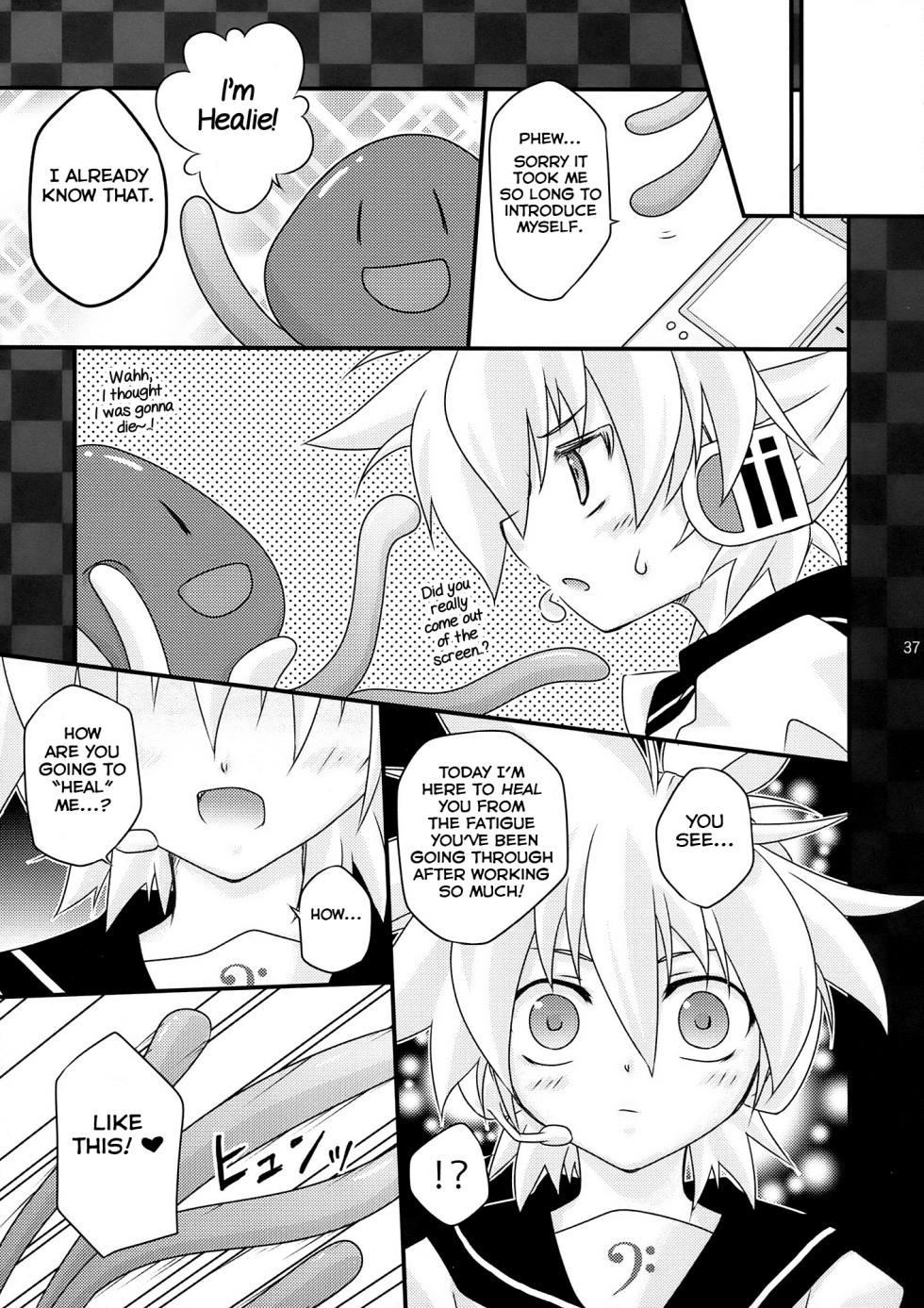 (THE VOC@LOID M@STER 6) [Yomosugara (Various)] Yoru wa Omoikkiri Len-kyun! (VOCALOID2) [English] [Yuuta's Blog] - Page 37