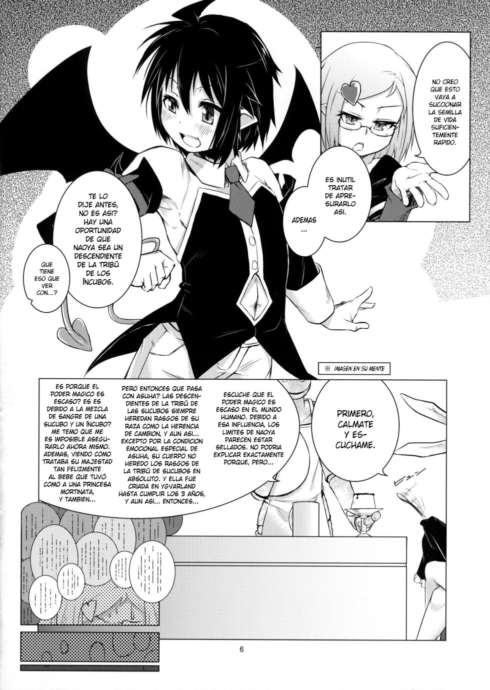 (C82) [Shichimen Soka (Sexyturkey, momo, Ryou)] Kenja ni Oshiri Ijirareru Hon (Lotte no Omocha!) [Spanish] [Elmoedela8] - Page 5