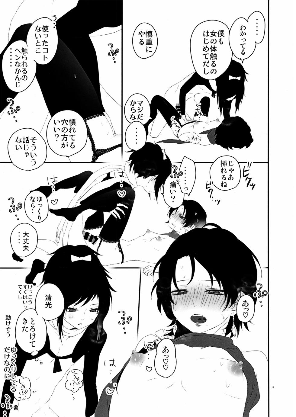 (Senka Haru Taisai 2018) [Anepote (Anepote)] Keisotsu ni Nyotaika shite mita ~Kiyomitsu Hen~ (Touken Ranbu) - Page 10
