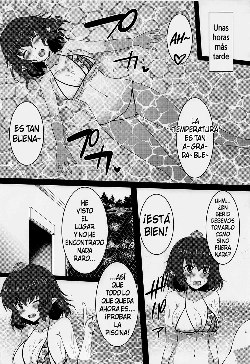 (C101) [Yuugen Jikkou (Gonzaburo-)] Ayaya to Kisetsu Hazure no Pool H (Touhou Project) [Spanish] - Page 5