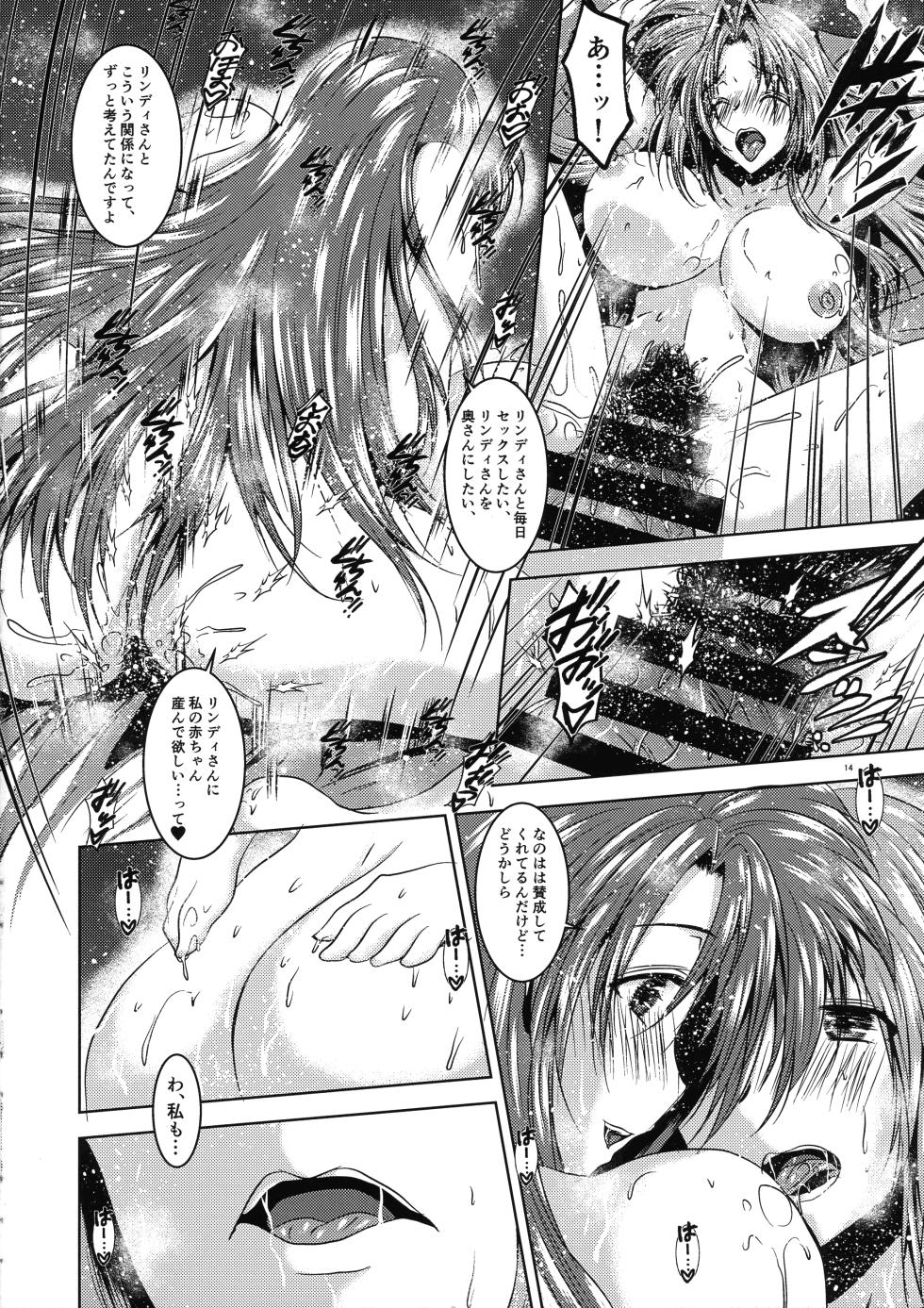 (C96) [Tekken Dynamite (Hijitsu no Kaze Jinjabue)] Sousei Hitozuma Onsen Joukou (Mahou Shoujo Lyrical Nanoha) - Page 14