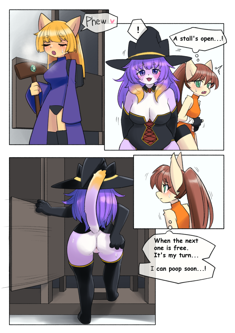 [Unoroute] Waiting in Line While Holding her Poop (Sample) - Page 2