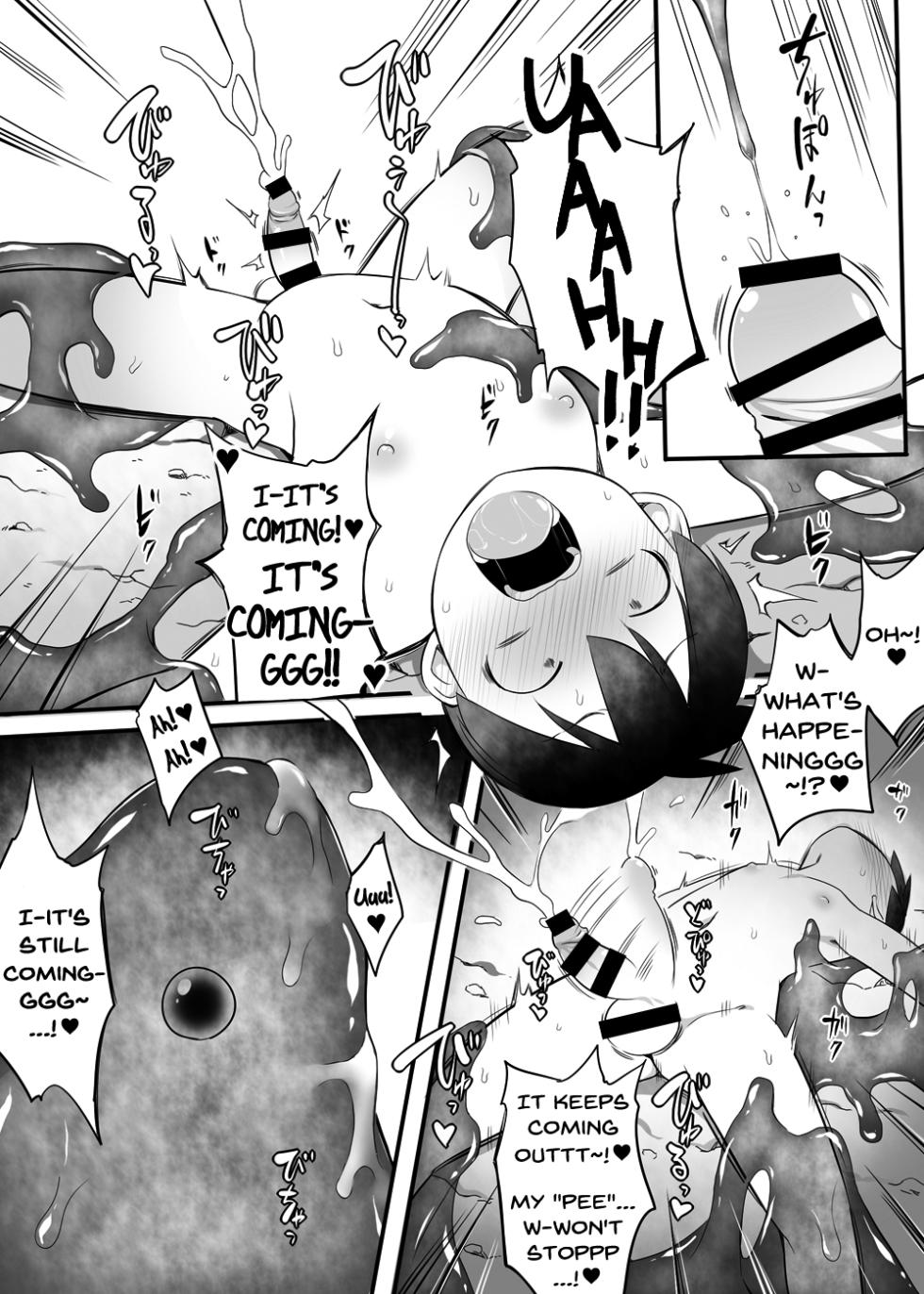[Toro Toro Resistance (Ushi)] Saimin Slime no Doukutsu | The Cave of Hypnotic Slime (Shounen ga Sakusei Seibutsu no Ejiki to Naru Goudoushi 4 Shiiku-hen) [English] [Pluto] - Page 10