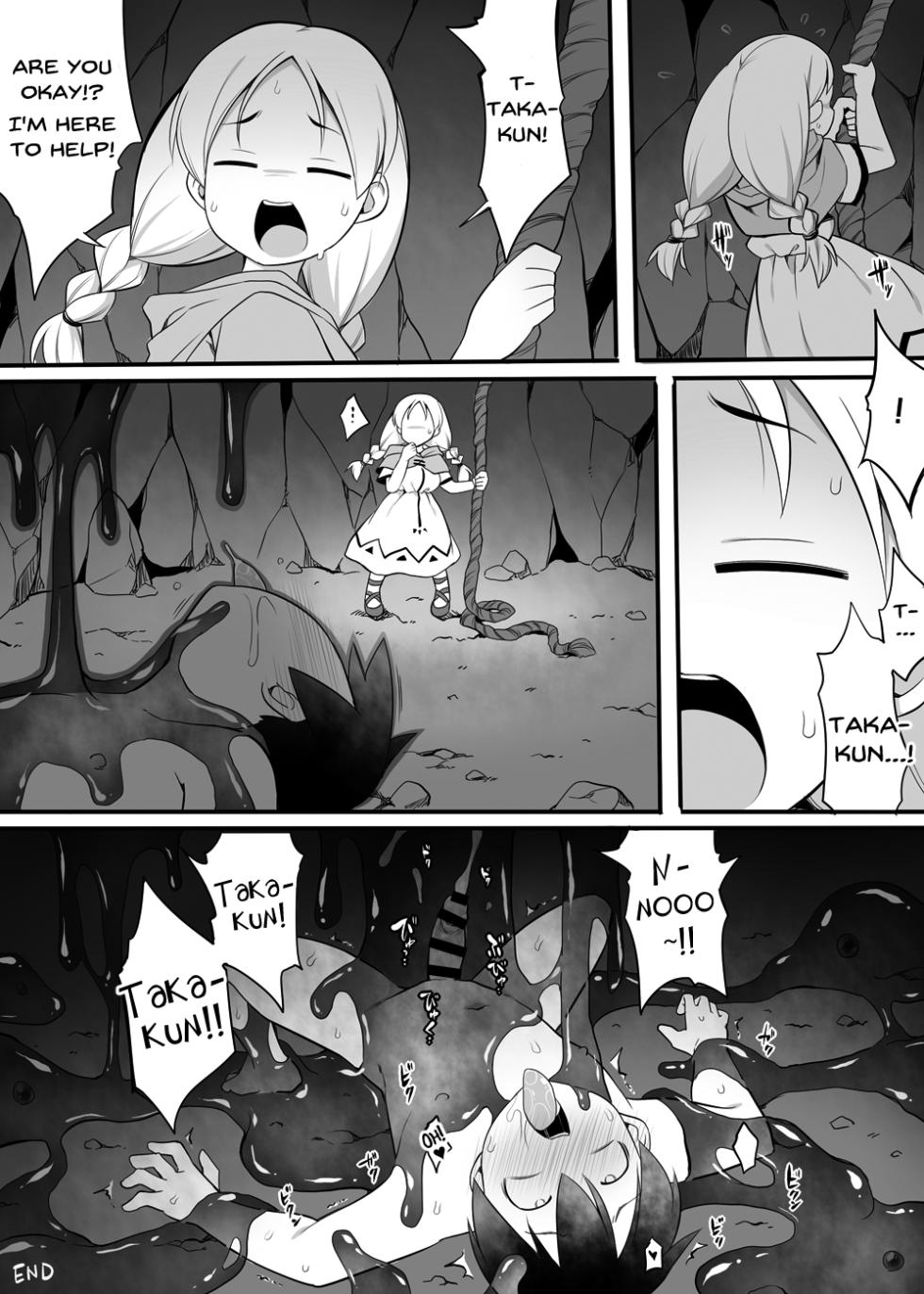 [Toro Toro Resistance (Ushi)] Saimin Slime no Doukutsu | The Cave of Hypnotic Slime (Shounen ga Sakusei Seibutsu no Ejiki to Naru Goudoushi 4 Shiiku-hen) [English] [Pluto] - Page 19