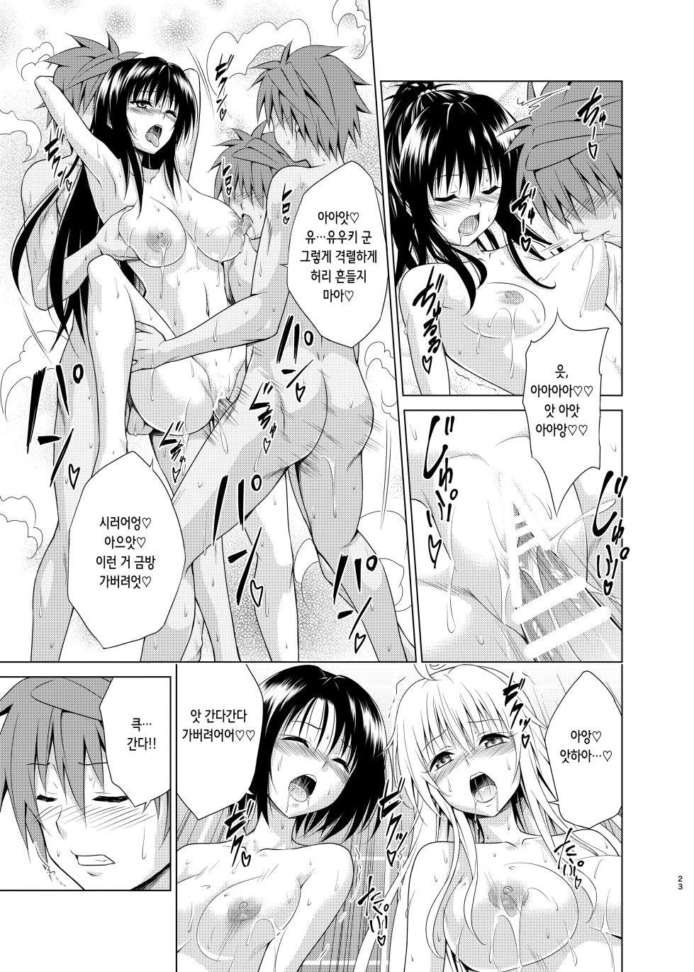 [TORA MACHINE (Kasukabe Taro)] Mezase! Harem Keikaku RX vol. 1 | 노려라! 낙원계획 RX vol. 1 (To LOVE-Ru) [Korean] [Digital] - Page 22