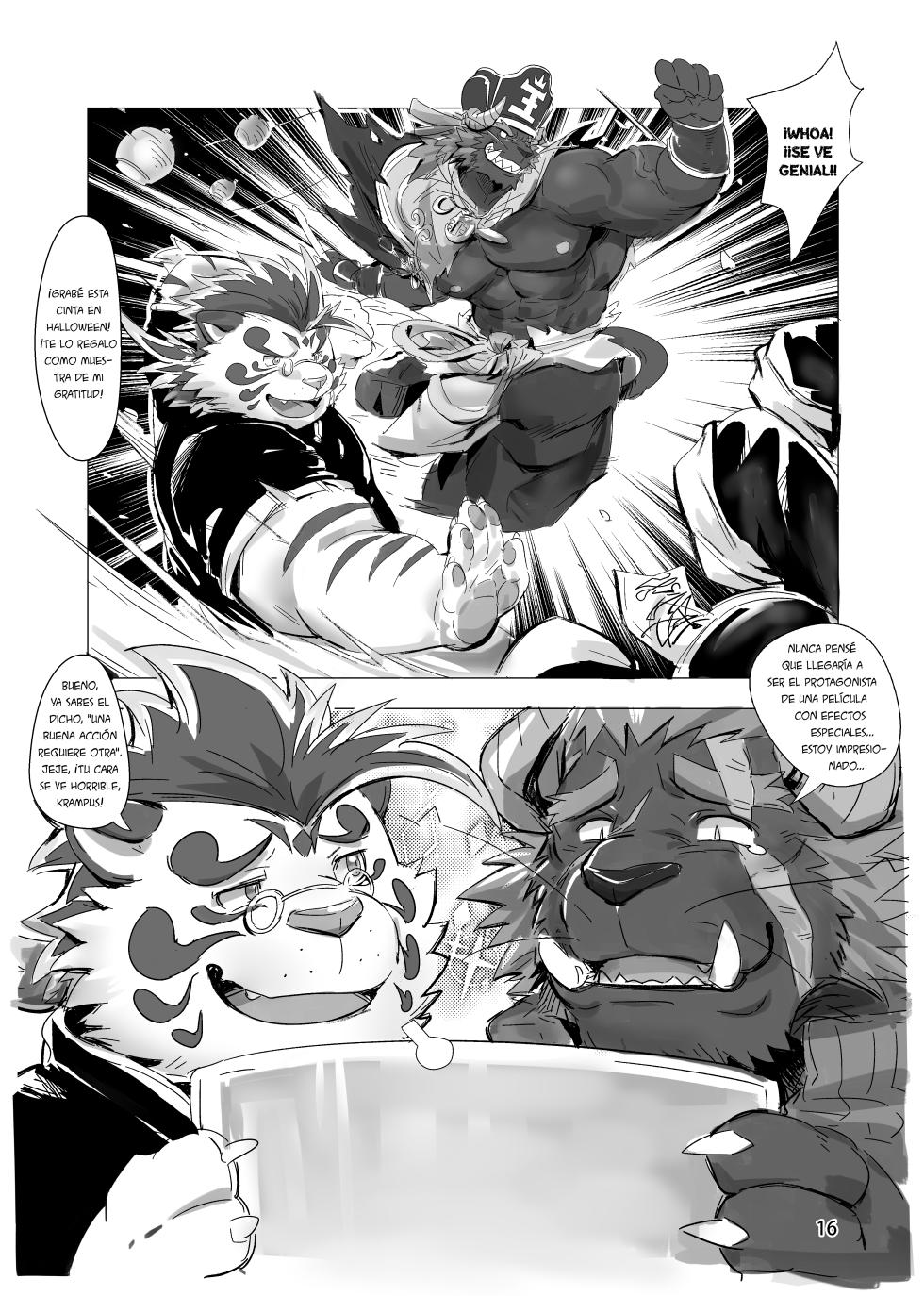 [Nikumaruya (Various)] Waga Tomo Richou de wa Nai ka? | ¿No es ese mi amigo Licho (Tokyo Afterschool Summoners) [Spanish] [Digital] - Page 19