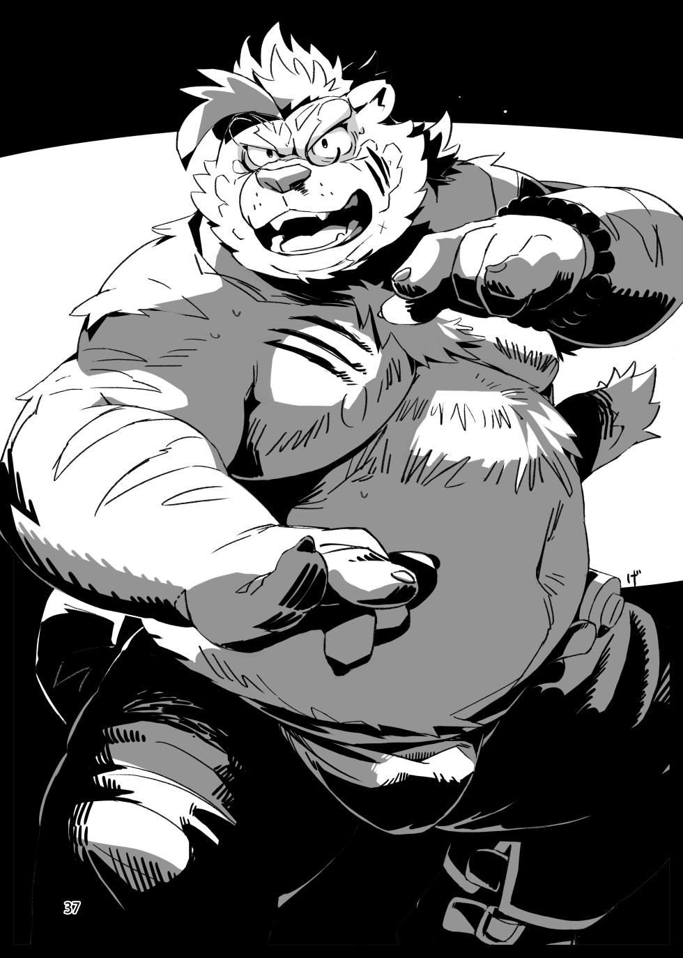 [Nikumaruya (Various)] Waga Tomo Richou de wa Nai ka? | ¿No es ese mi amigo Licho (Tokyo Afterschool Summoners) [Spanish] [Digital] - Page 39