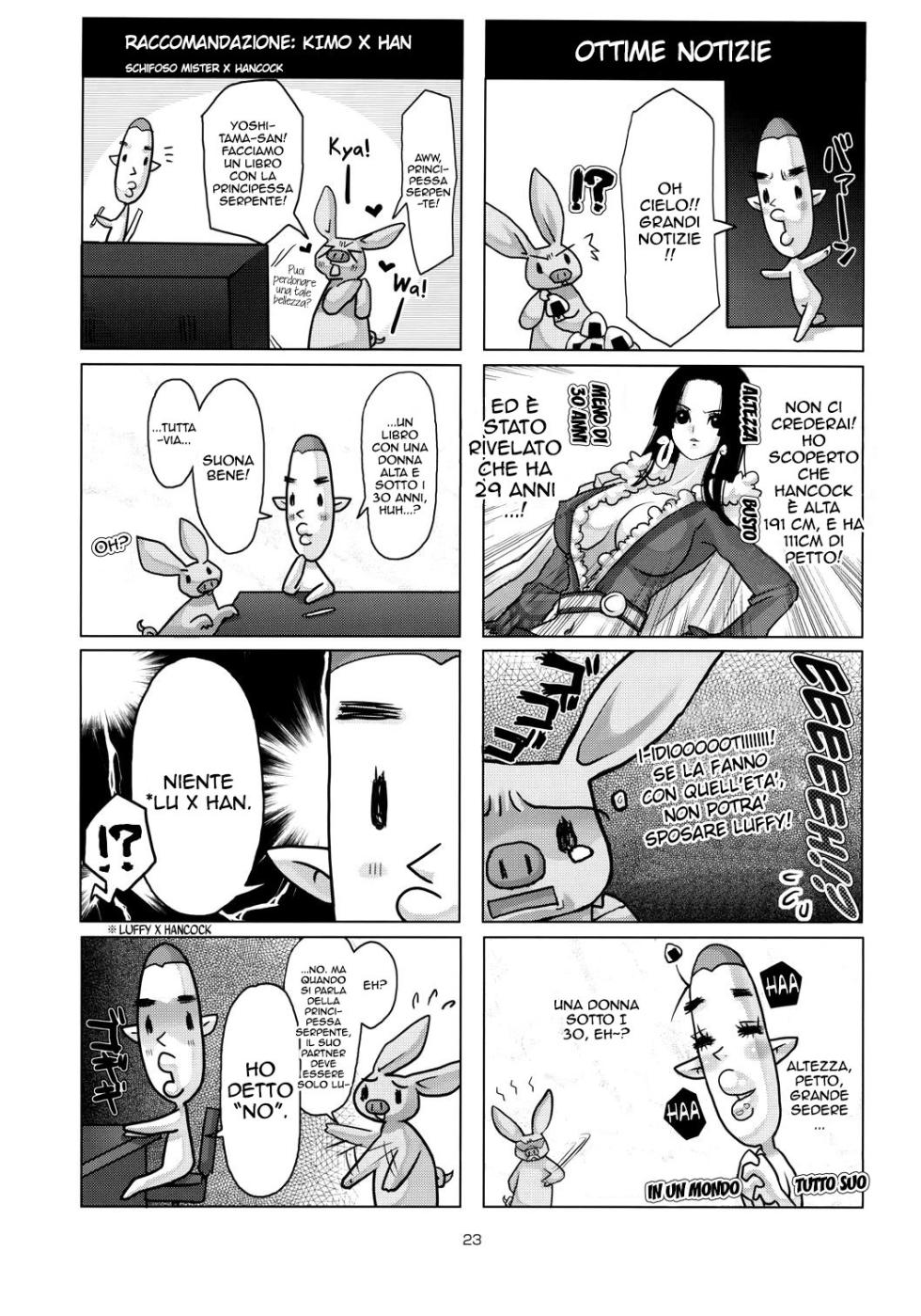 (C78) [8graphica (Yoshitama Ichirou)] Metabolism-H Moto Dorei Kaizoku Jotei Hancock no Hanayome Shiyugyou | L'Addestramento Matrimoniale di Hancock (One Piece) [Italian] - Page 21