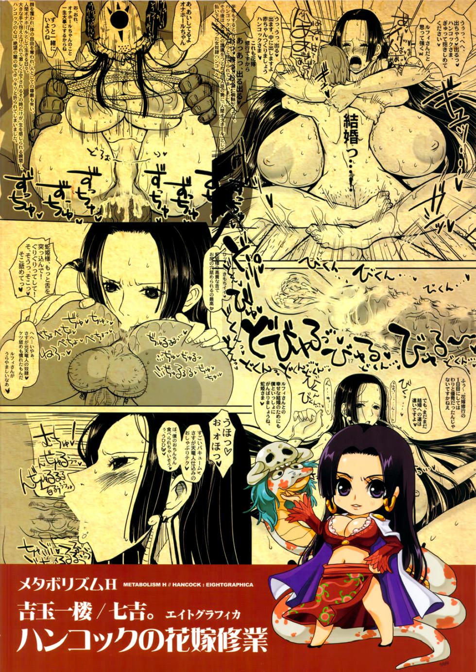 (C78) [8graphica (Yoshitama Ichirou)] Metabolism-H Moto Dorei Kaizoku Jotei Hancock no Hanayome Shiyugyou | L'Addestramento Matrimoniale di Hancock (One Piece) [Italian] - Page 25
