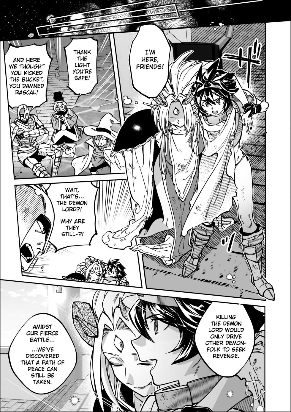 [Nambokuya (Namboku)] Saishuu Kessen de Hajimete Otagai no Sugao Mite Horechatta Yuusha to Maou | Unmasked for the Final Battle! Hero + Demon Lord - Love at First Sight! [Digital] [English] - Page 37