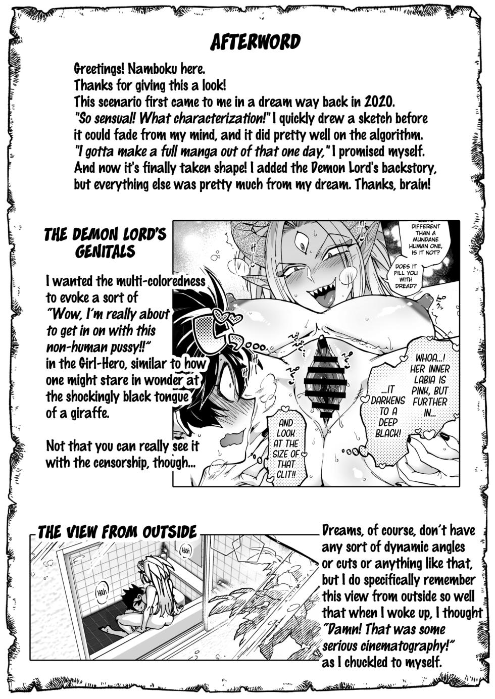 [Nambokuya (Namboku)] Saishuu Kessen de Hajimete Otagai no Sugao Mite Horechatta Yuusha to Maou | Unmasked for the Final Battle! Hero + Demon Lord - Love at First Sight! [Digital] [English] - Page 39