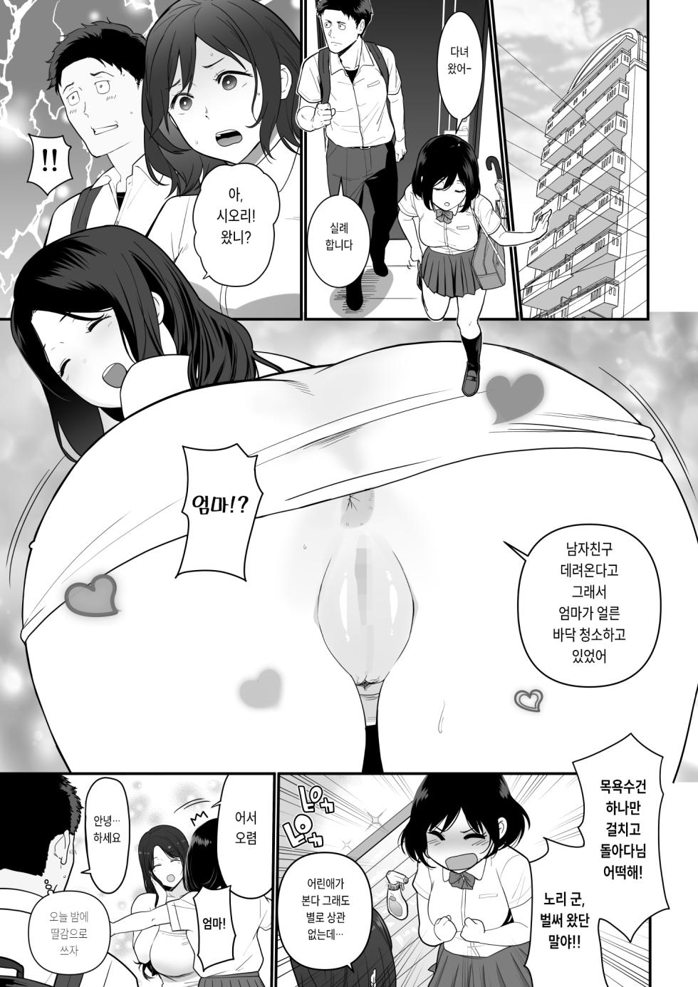 [Nagaremono (Ando Ryu)] Kanojo no Mama ga H Sugite Gaman Dekinai | 여친의 엄마가 너무 꼴려서 참을 수가 없다 [Korean] - Page 2
