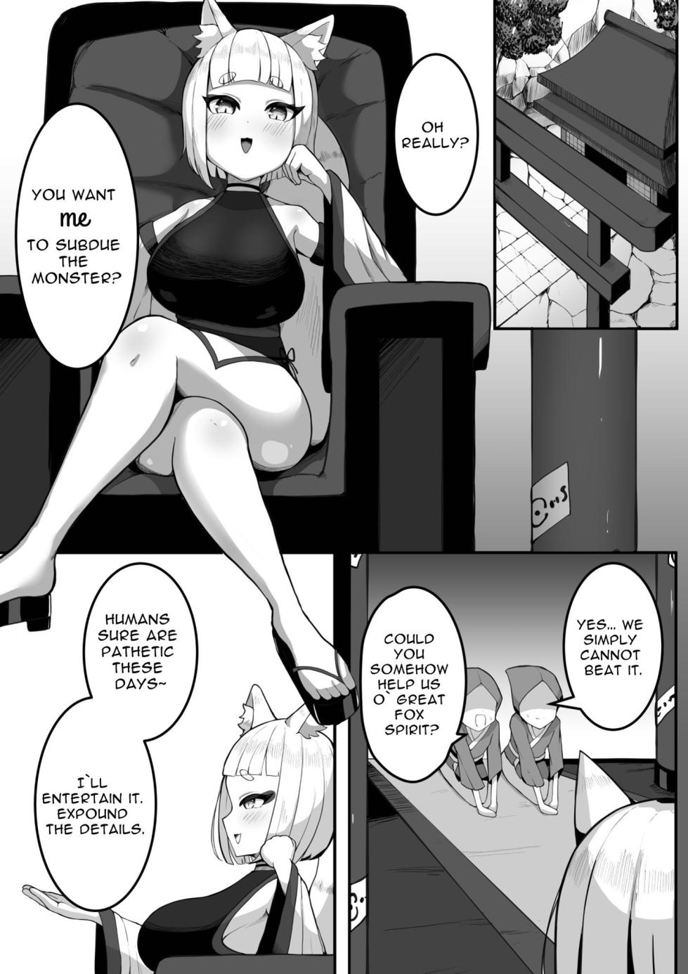 [Bonnouji Yura] Youko-chan ga Shokushu o o Hoiki Shussan suru Hanashi | Supernatural Foxgirl Gives Orgasmic Birth To Tentacles [English] [SGhub] - Page 4