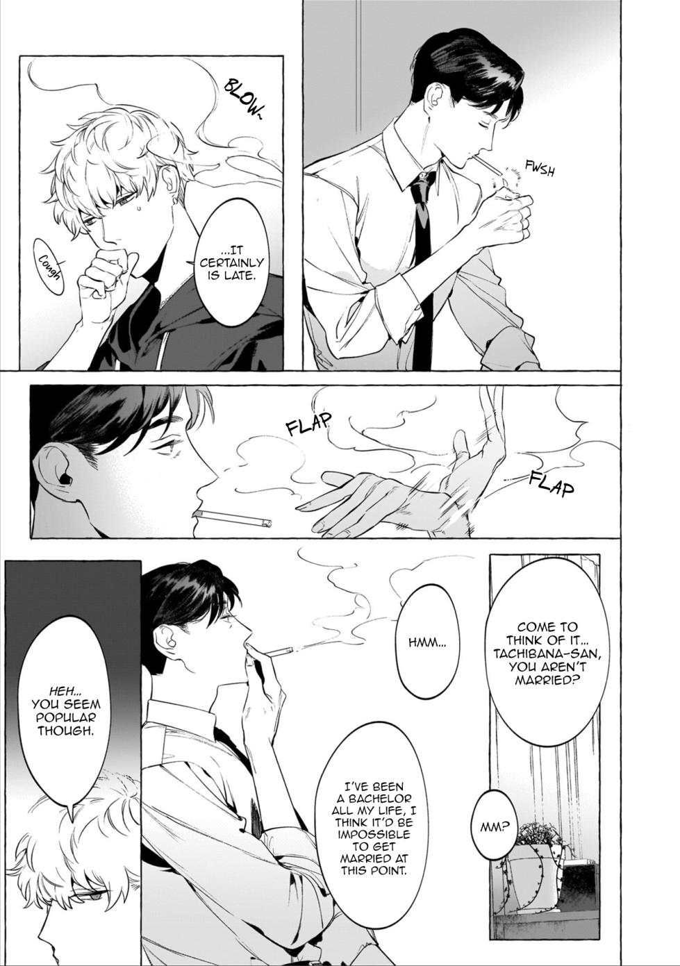 [Hontoku] Sake to Tobacco to Kiss | Alcohol and Cigarettes and Kisses (Mesuiki x Ureoji BL) [English] {BL DOT CUM} [Decensored] - Page 5