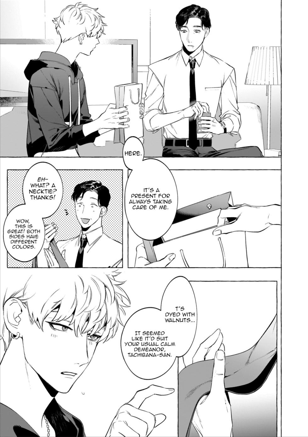 [Hontoku] Sake to Tobacco to Kiss | Alcohol and Cigarettes and Kisses (Mesuiki x Ureoji BL) [English] {BL DOT CUM} [Decensored] - Page 7