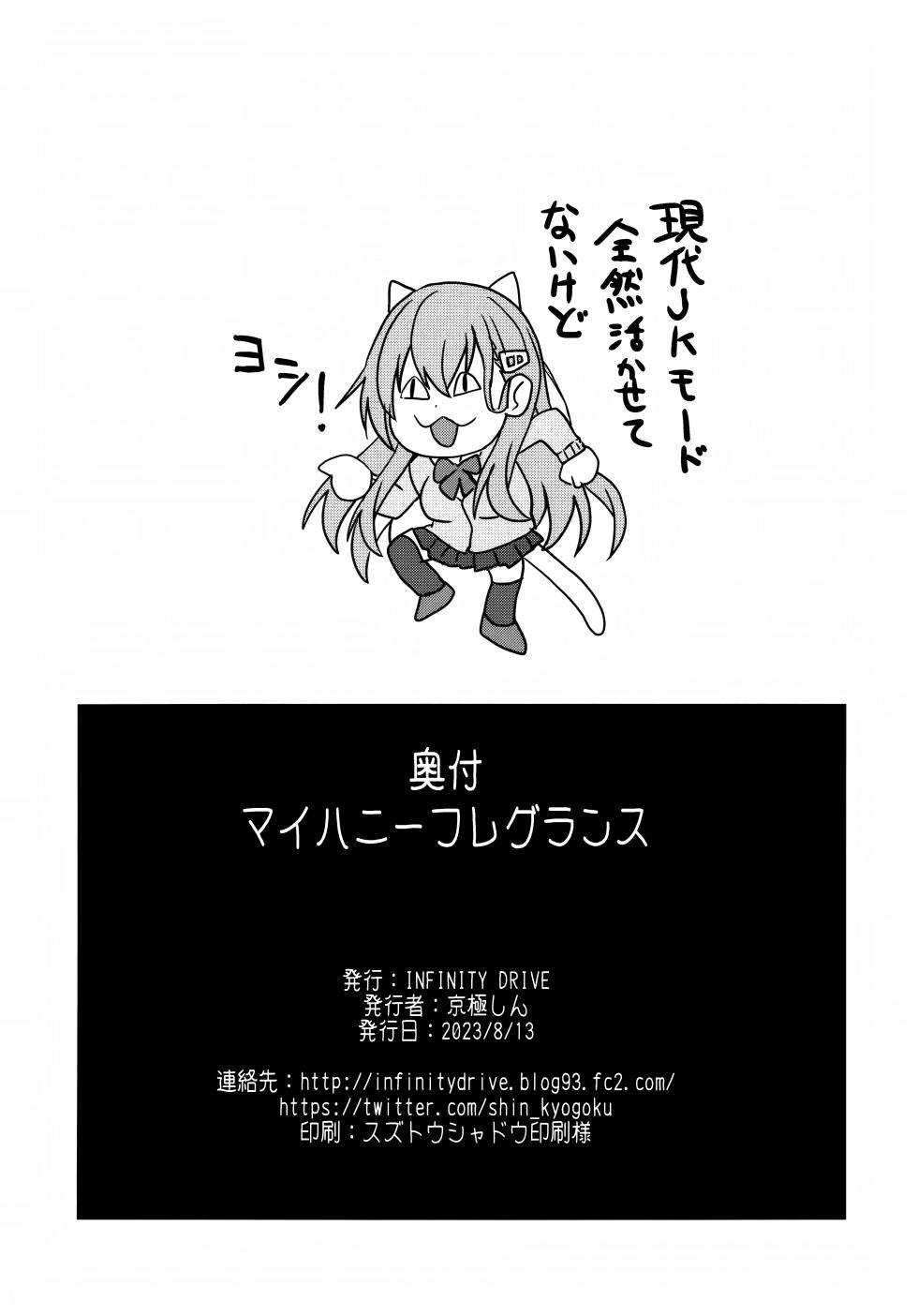 (C102) [INFINITY DRIVE (Kyougoku Shin)] My honey fragrance (Kantai Collection -KanColle-) - Page 29
