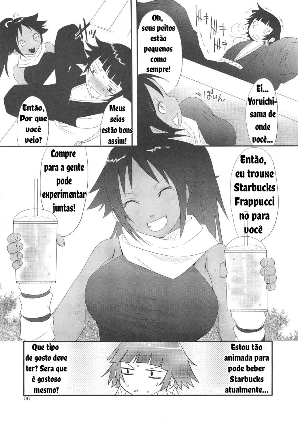 (C72) [Chika Sekai (Palco Nagashima)] Hachimitsu to Kuroneko (Bleach) [Portuguese-BR] - Page 5
