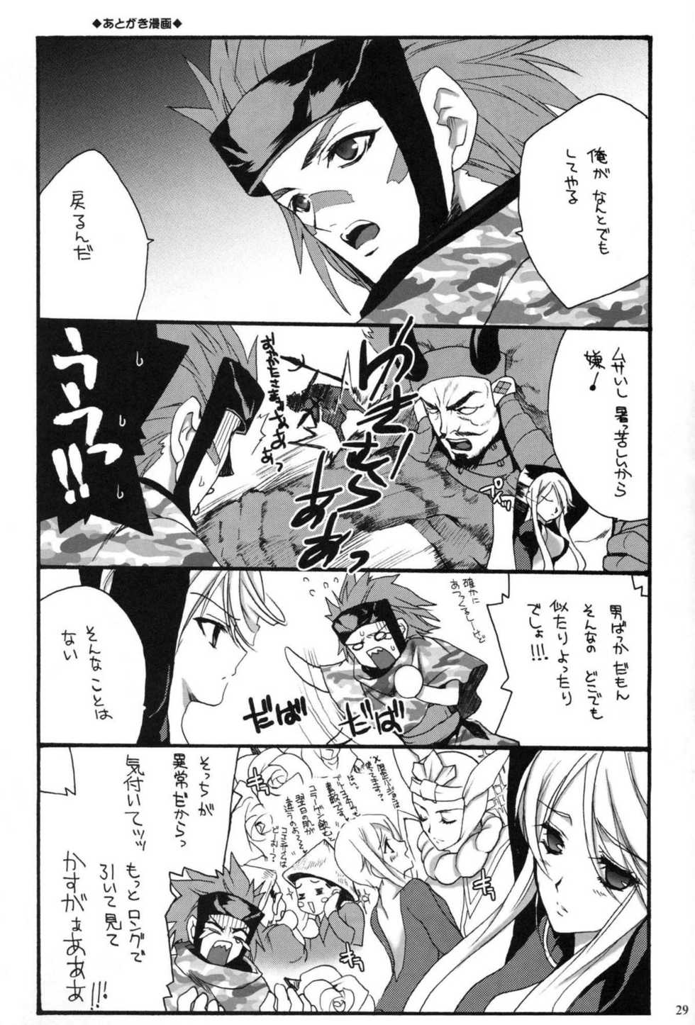 (ComiChara 2) [Hanzai Tengoku (Hasei Agana)] SyuU-U (Sengoku Basara) - Page 28