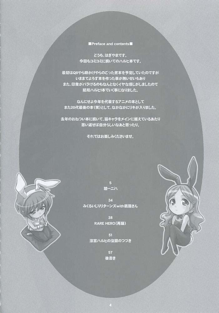 (C71) [Fountain's Square (Hagiya Masakage)]  RARE HEROES (Suzumiya Haruhi no Yuuutsu) - Page 3