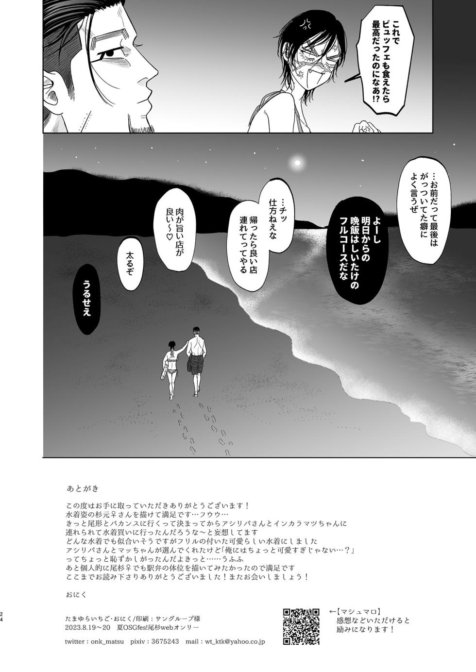 [Tamayura Ichigo (Oniku)] Vacance (Golden Kamuy) [Digital] - Page 22