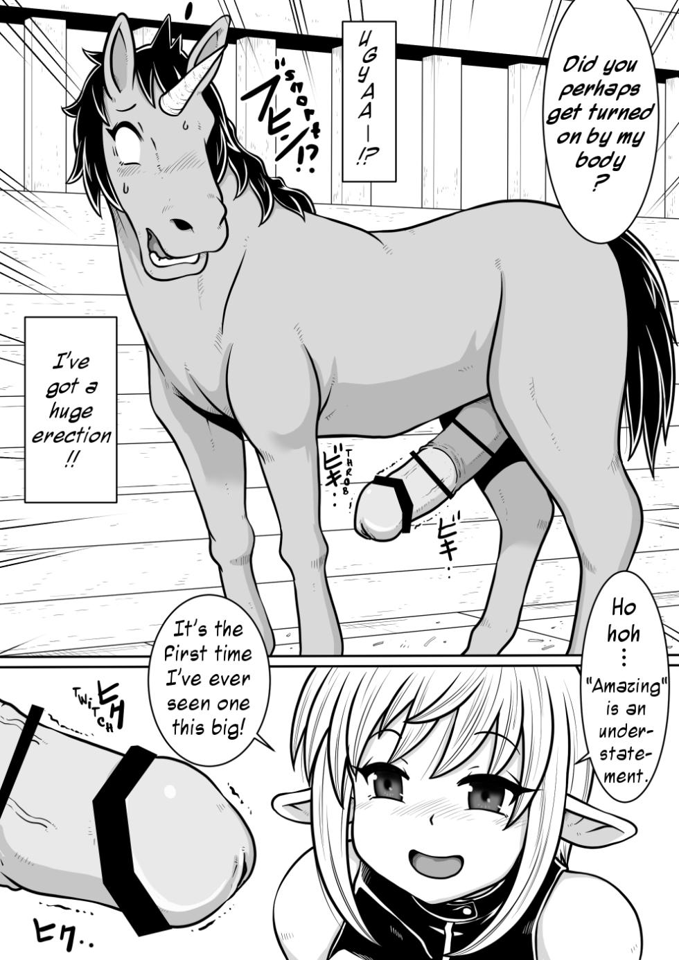 [Noujiru Teishokuya] Tensei shitara Futanari Uma ni Narimashita Zenpen | Reincarnated as a Futanari Horse First Part [English] - Page 20