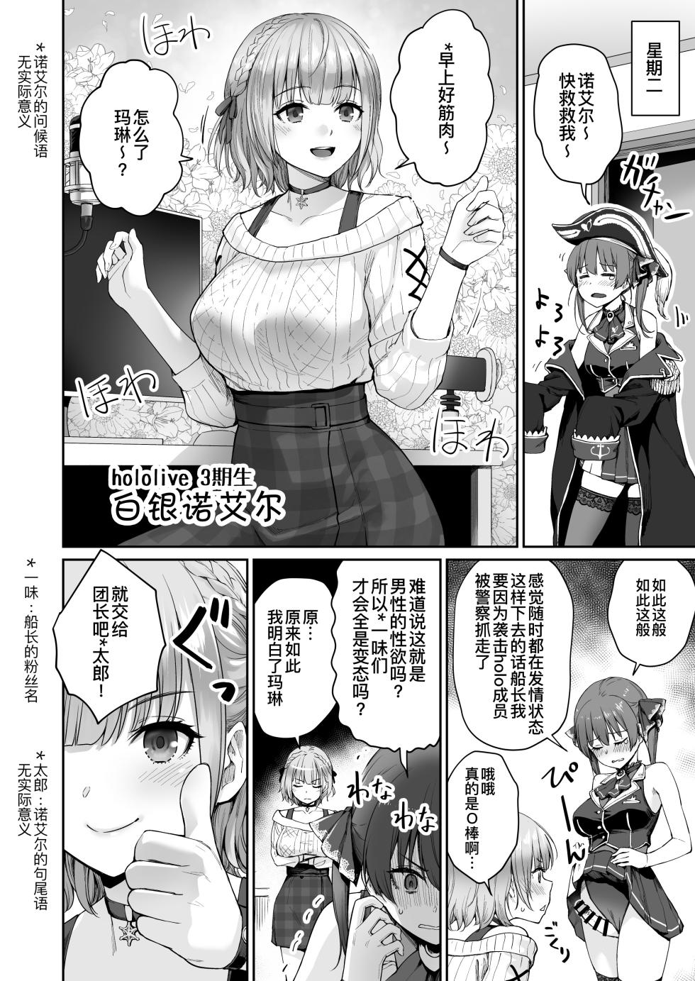 [Beni Murasaki (Benimura Karu)] Marine no Yari Chirakashi WEEK | 玛琳这周干了个爽 (Hololive) [Chinese] [暴碧汉化组] - Page 12