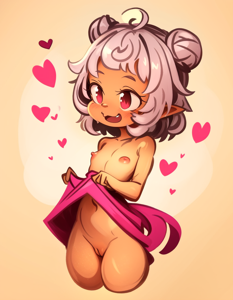[AI Generated] Nude Lolis in Khyle art style - Page 20