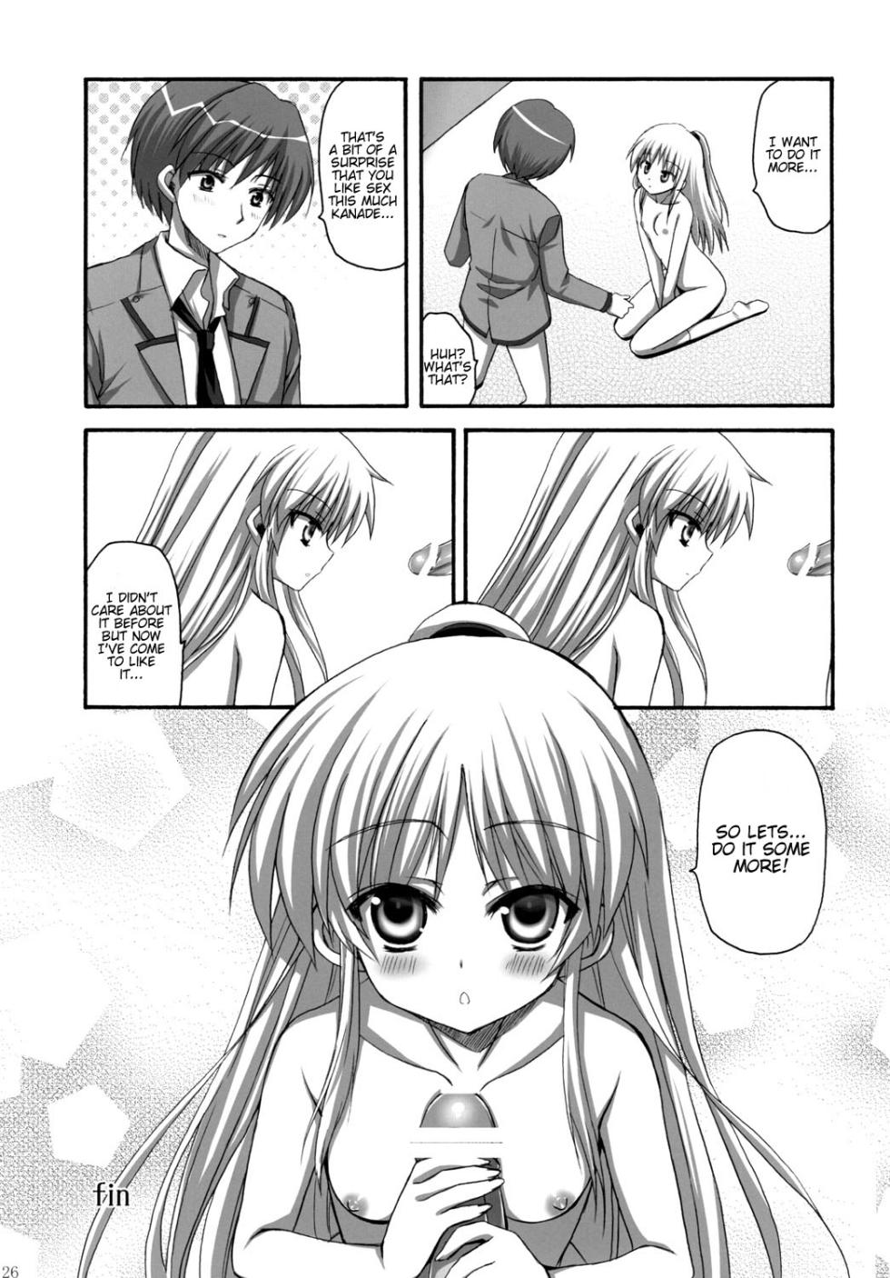 (C78) [Aigamodou (Ayakawa Riku)] Tenshi-chan to Ecchi (Angel Beats!) [English] [Kamikakushi] - Page 25