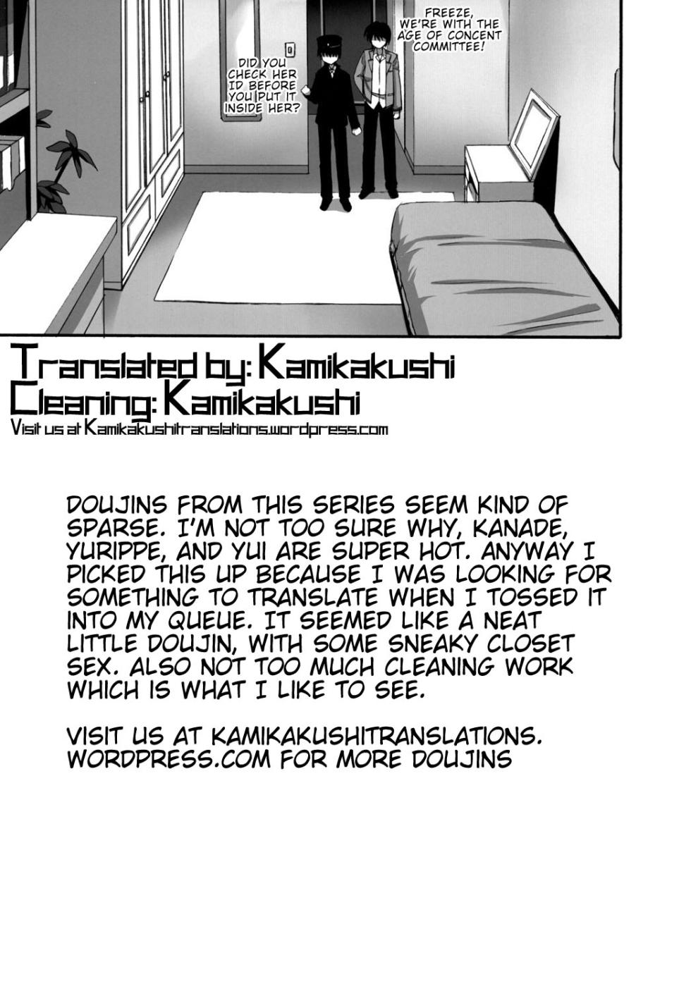 (C78) [Aigamodou (Ayakawa Riku)] Tenshi-chan to Ecchi (Angel Beats!) [English] [Kamikakushi] - Page 31