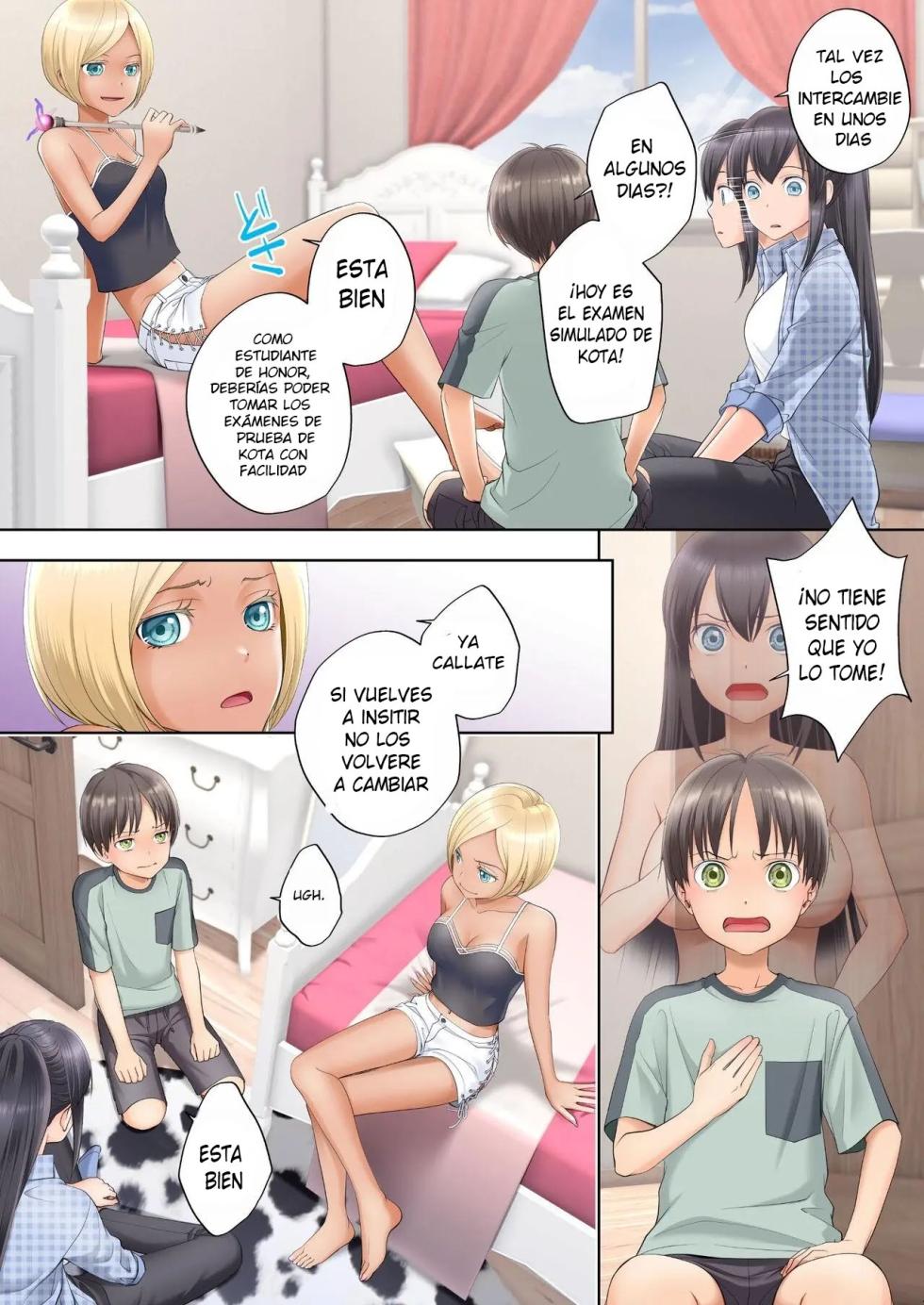 [Hairu Nukemichi (Siina Yuuki)] Boku Swap Ane ~Akogare no Onee-chan to Karada o Irekaerareteshimatta Boku [Spanish] [TF Scan] - Page 7