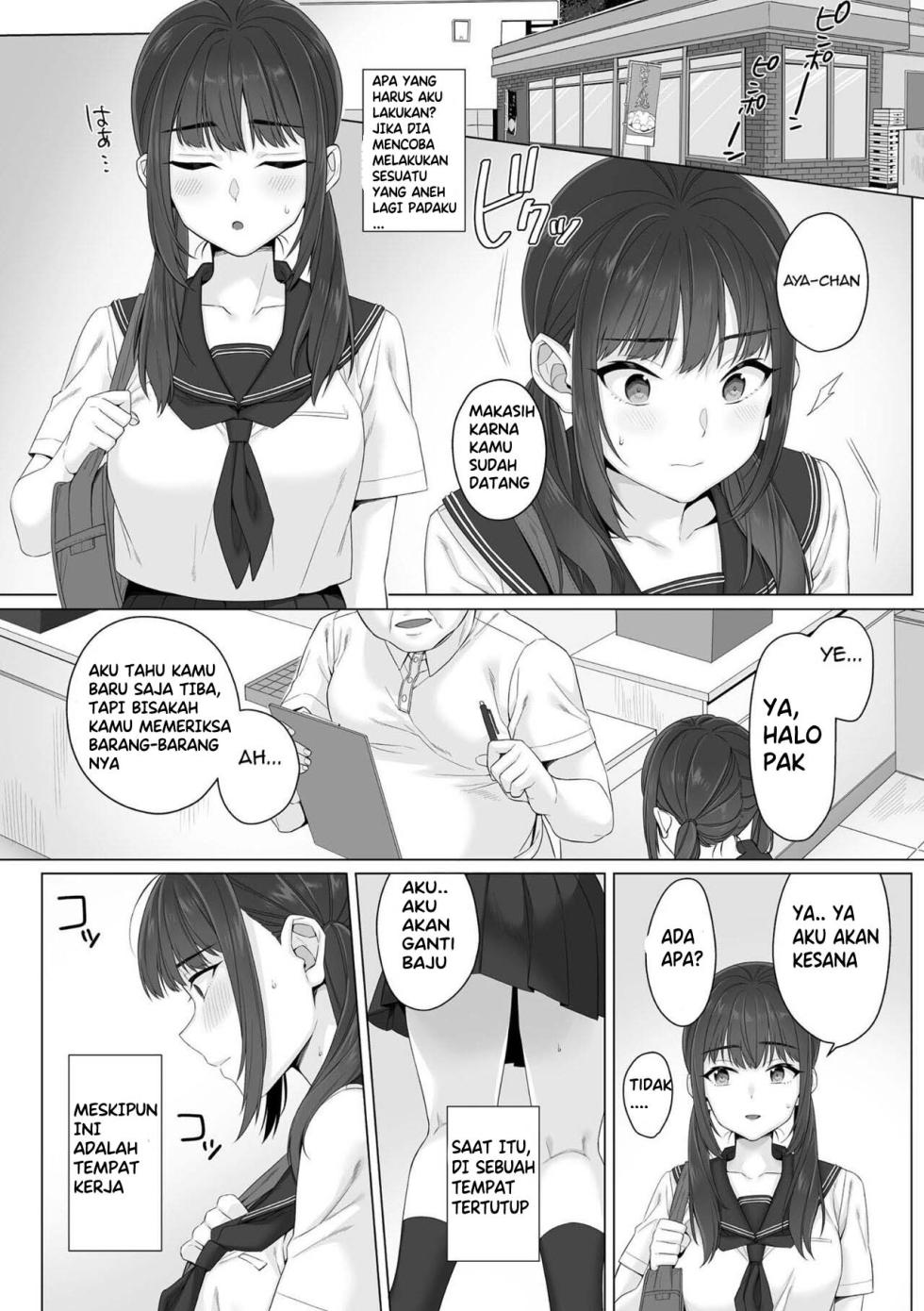 [miniru] Junboku Joshikousei wa Oyaji Iro ni Somerarete Comic Ban Ch. 1&2 [Indonesia] (UStranslation) - Page 34