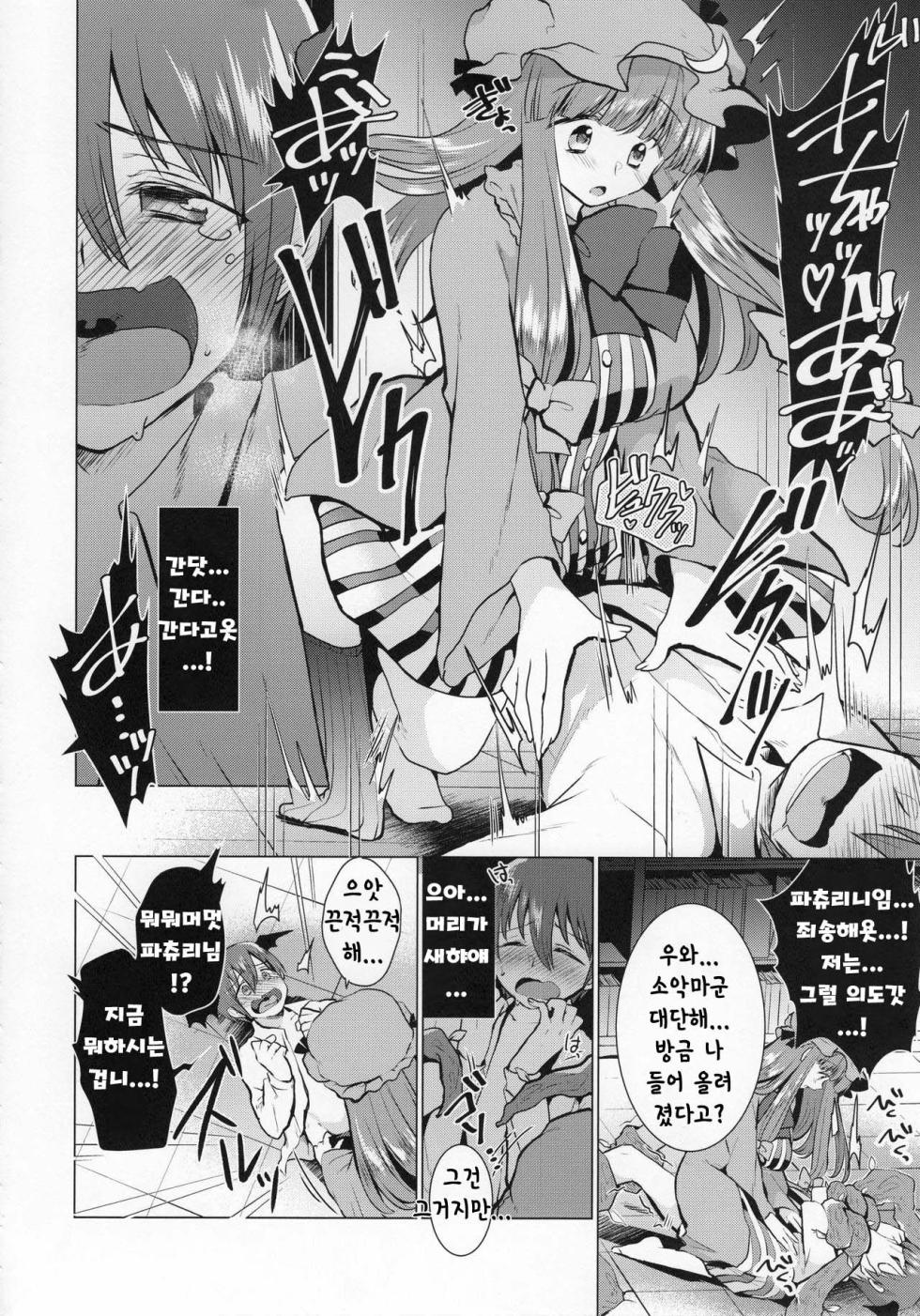 (Reitaisai 14) [Berry!16 (Mori Guruta)] Kusuguri Ijiwaru Patchouli-sama | 간지럽혀서 꾸짖는 파츄리님 (Touhou Project) [Korean] - Page 11