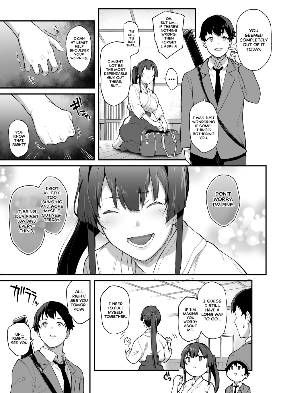 [Kaedeko, yozo] Kendoubu Shushou de Osananajimi no Bijin de Tsuyoi Boku no Kanojo ga, Charao ni Assari Otosareru Wake ga Nai | My Childhood Crush, the Fierce and Beautiful Kendo Club Captain, Would Never Fall for a Fuckboy [English] [head empty] [Ongoing] - Page 29