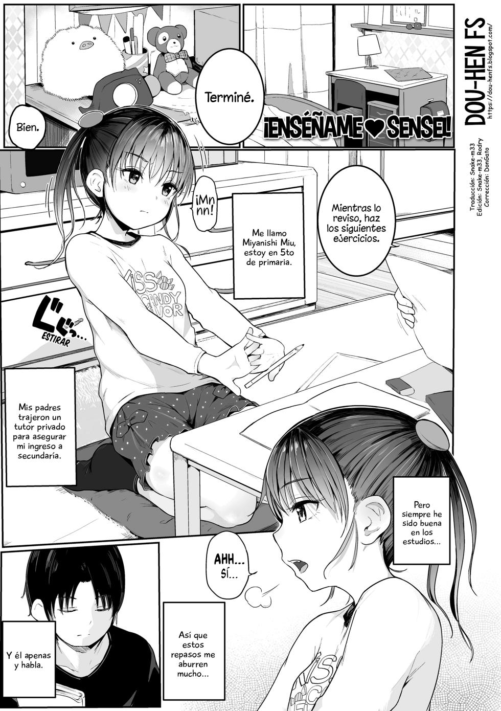 [Kinomoto Anzu] Oshiete❤Sensei! | ¡Enséñame❤Sensei! (Chiisana Karada no Dakigokochi) [Spanish] [Dou-Hen FS] [Digital] - Page 1
