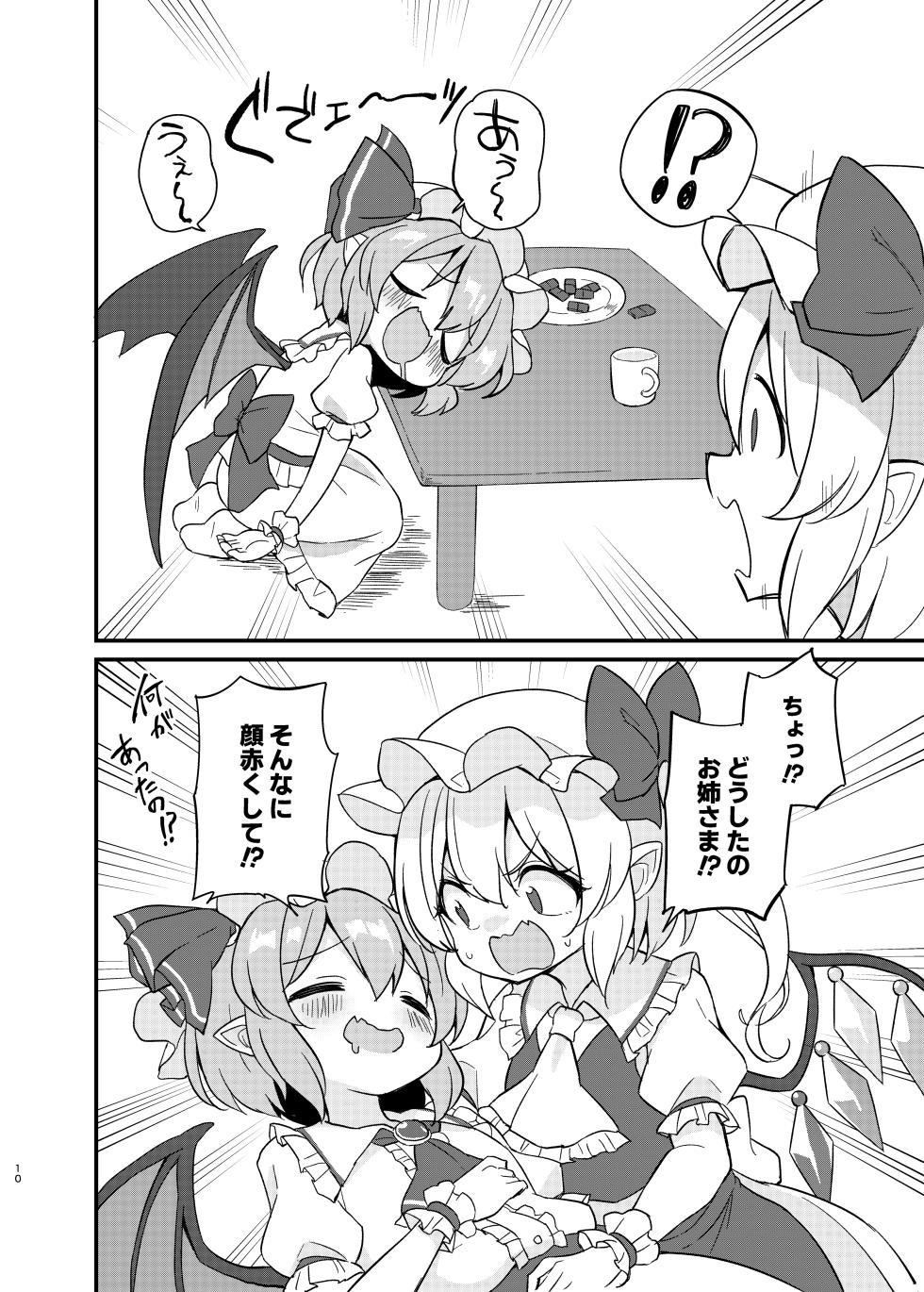 (Shuuki Reitaisai 10) [Momoiro Hatake (Oyasai)] Remi Furan Tadaima Hatujyoucyuu!? (Touhou Project) - Page 9