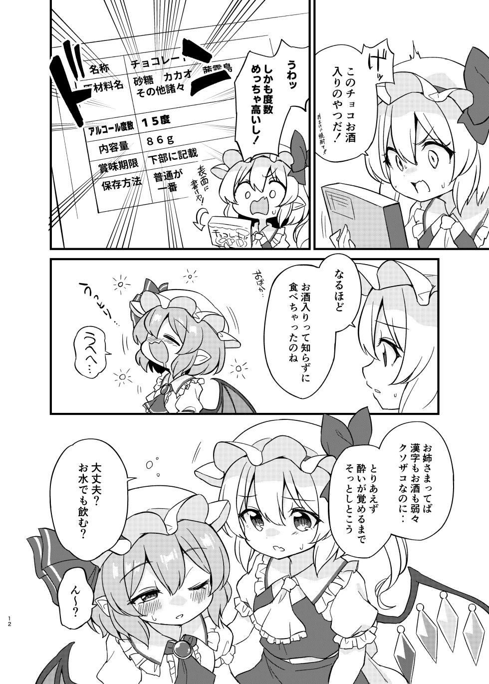 (Shuuki Reitaisai 10) [Momoiro Hatake (Oyasai)] Remi Furan Tadaima Hatujyoucyuu!? (Touhou Project) - Page 11
