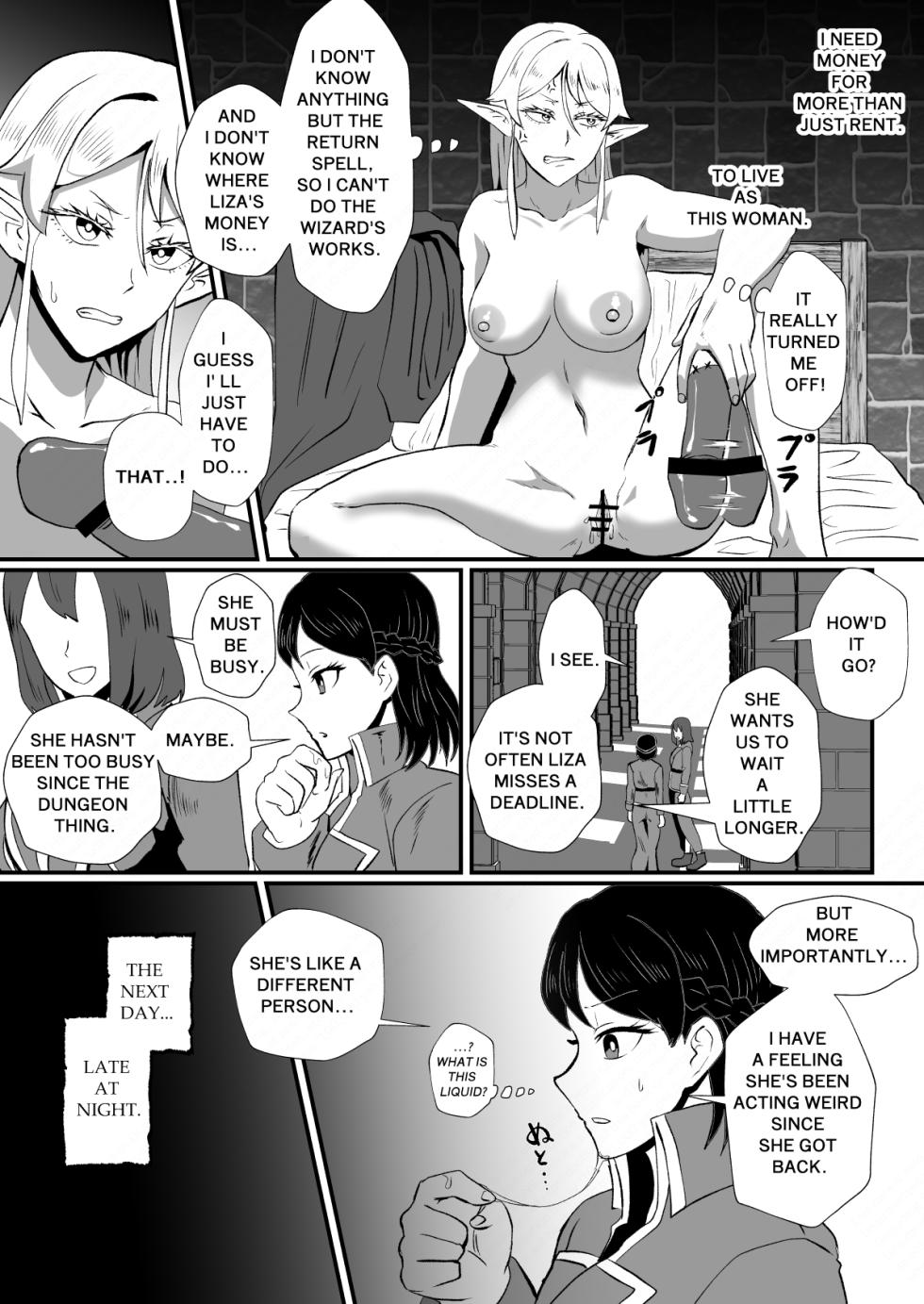 [Hotel Shikinseki (Protohotel)] Irekawari no Wana ~Elf Majutsushi Liza no Kikan~ | THE BODYSWAPPING TRAP ~LIZA THE WIZARD ELF IS BACK~ [English] [Digital] - Page 18