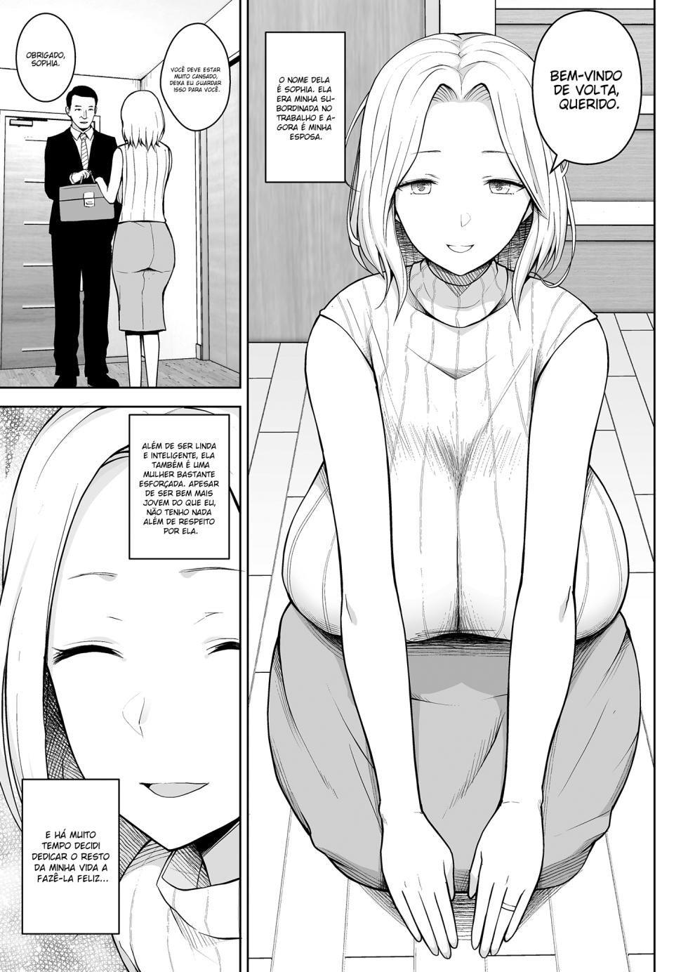 [Fetishism Pocket (Diisuke)] Russia Zuma wa Dendou Vibe no Yume o Miru (Tonikaku Midara na Hitozuma Goudou) [Portuguese-BR] - Page 1