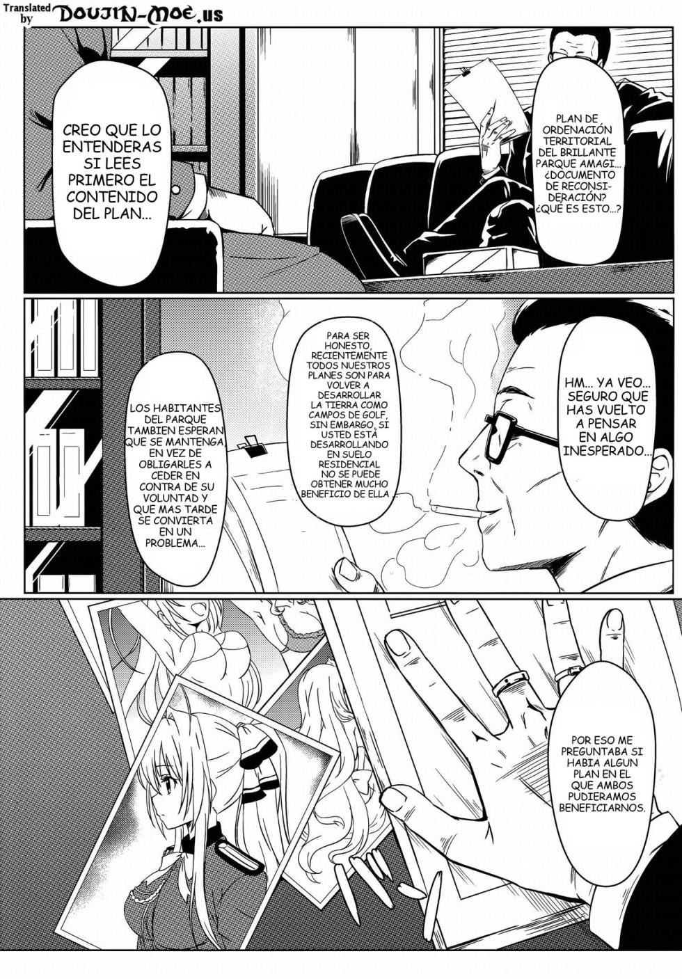 (C87) [Kaminari-Neko (Eitarou)] Isuzu no Nangi na Oshigoto _ Isuzu's Difficult Job (Amagi Brilliant Park) [Spanish] [OtoTori2TranslateYou] - Page 2