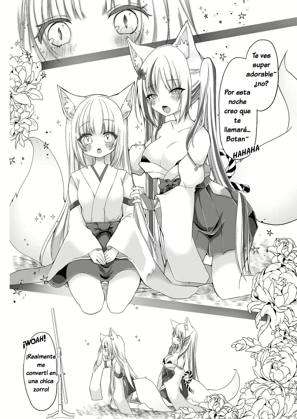 [Koume Kouhiiten (Shio, Satsuki Atan)] Kitsuneko Miko Ichiya Taiken Course?! | Fox Girl Shrine Maiden One-Night Trial Course?! [Spanish] [TF Scan] - Page 11