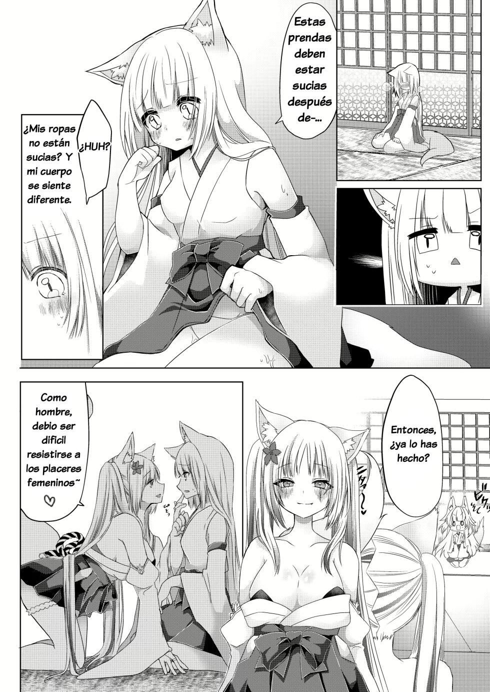 [Koume Kouhiiten (Shio, Satsuki Atan)] Kitsuneko Miko Ichiya Taiken Course?! | Fox Girl Shrine Maiden One-Night Trial Course?! [Spanish] [TF Scan] - Page 19