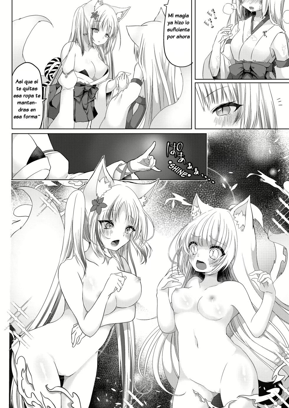 [Koume Kouhiiten (Shio, Satsuki Atan)] Kitsuneko Miko Ichiya Taiken Course?! | Fox Girl Shrine Maiden One-Night Trial Course?! [Spanish] [TF Scan] - Page 25