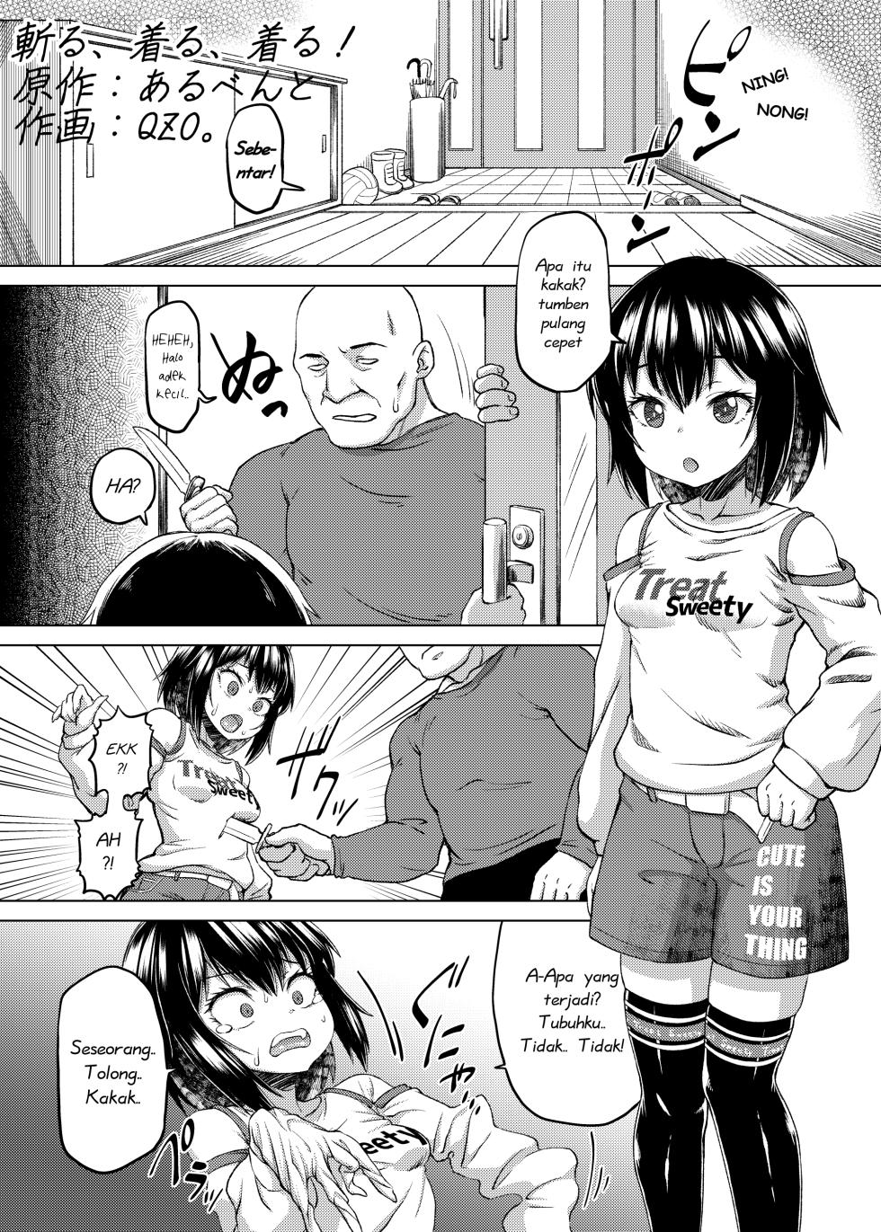 [Hairu Nukemichi (Arubento, QZO.)] Kiru, Kiru, Kiru! | Tusuk! Potong! Pakai! (Nottori! ~Onnanoko no Karada o Nottoru Comic Anthology~ Ni)  [Indonesian] [DUN] [Digital] - Page 3