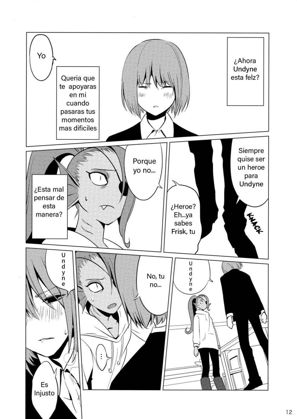 (Minna no Ketsui 2) [Pipiya (Noix)] CLEARLY (Undertale) [Spanish] - Page 12