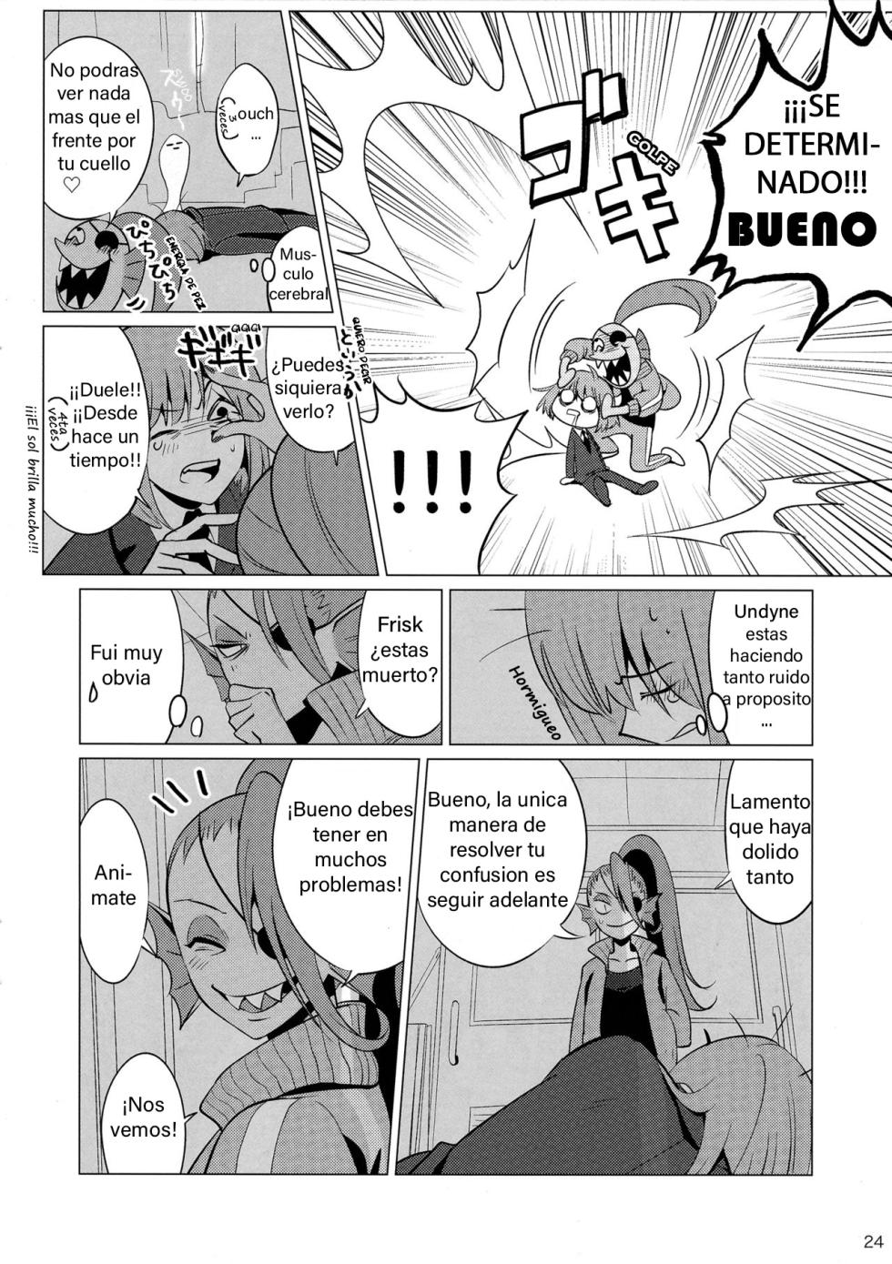 (Minna no Ketsui 2) [Pipiya (Noix)] CLEARLY (Undertale) [Spanish] - Page 24