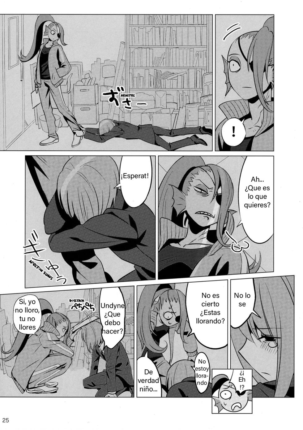 (Minna no Ketsui 2) [Pipiya (Noix)] CLEARLY (Undertale) [Spanish] - Page 25