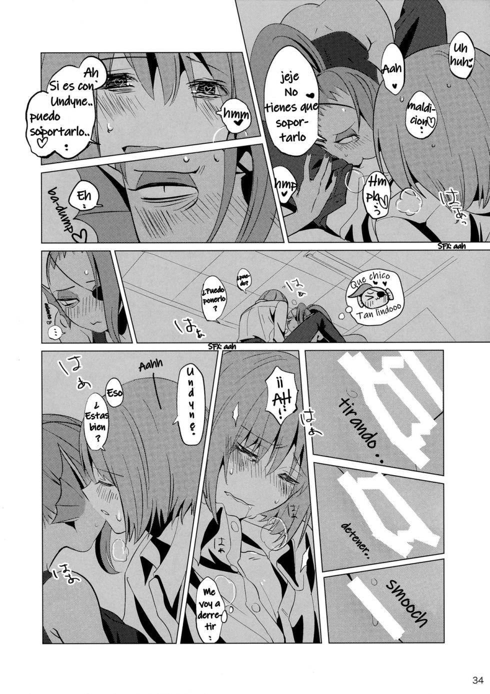 (Minna no Ketsui 2) [Pipiya (Noix)] CLEARLY (Undertale) [Spanish] - Page 34