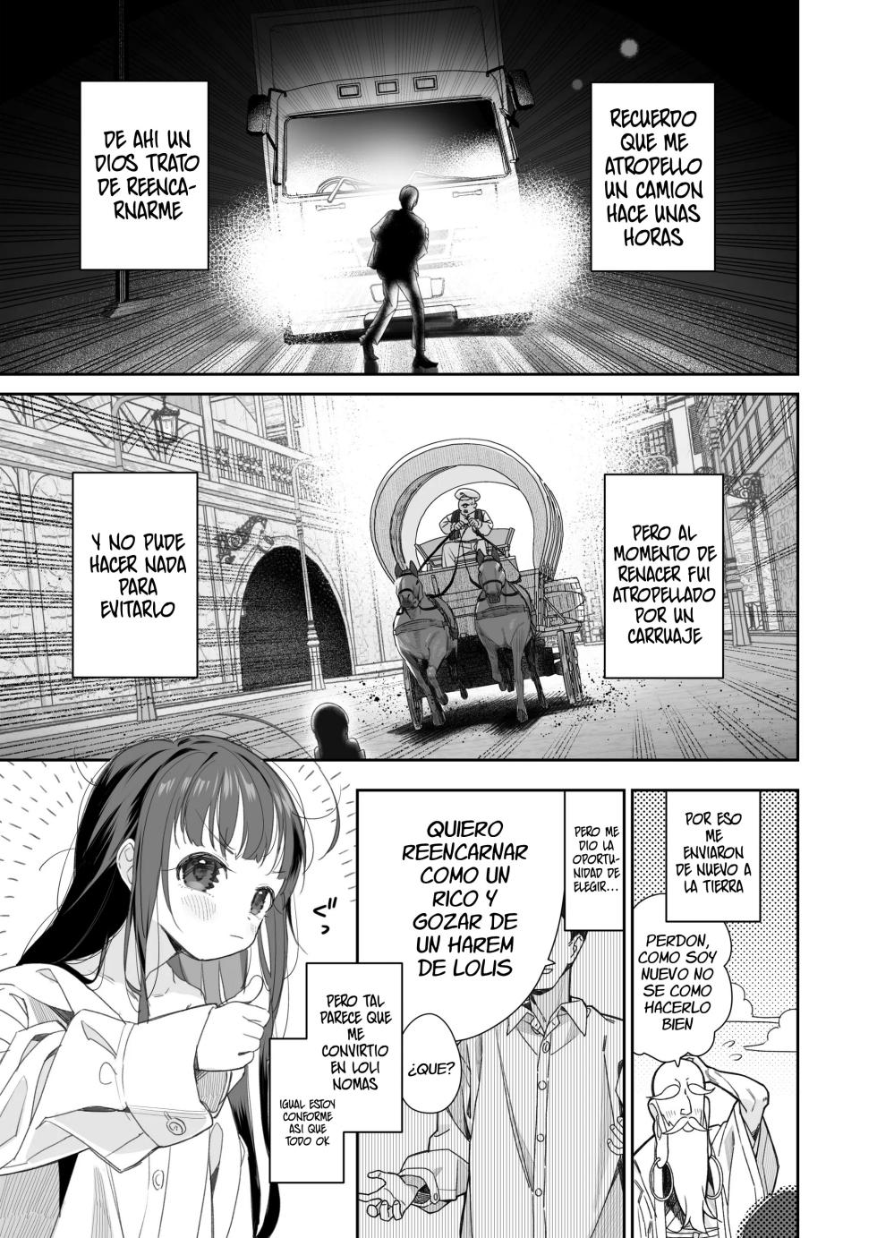 [Asunaro Neat. (Ronna)] TS Loli Oji-san no Bouken Onanie Hen [Spanish] [Kazoku Fansub] [Digital] - Page 4