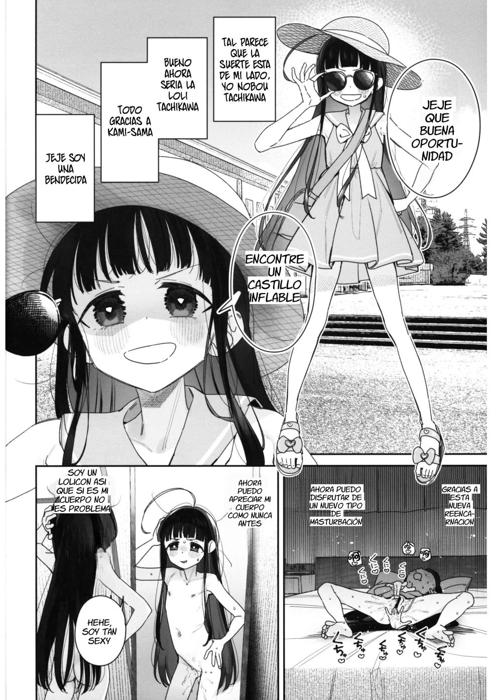 (C102) [Asunaro Neat. (Ronna)] TS Loli Oji-san no Bouken Kanwa -Fuwafuwa Dome Hen- - The Adventures of TS Lori guy. [Spanish] [Kazoku Fansub] - Page 3