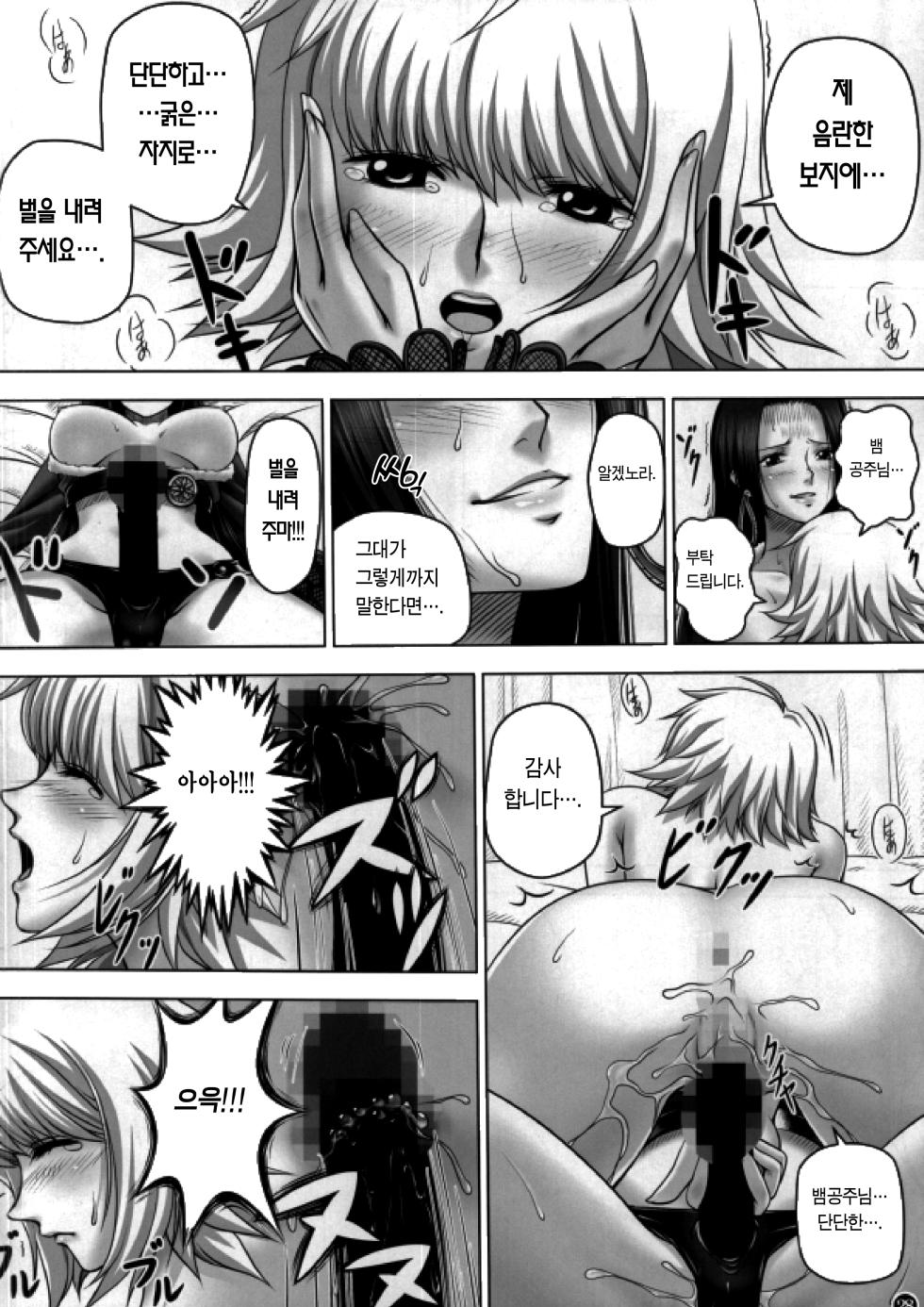 (C84) [Mikenekodou (Muten)] Hebi Hime-sama to Warui Mushi | 뱀공주님과 부정한 애인 (One Piece) [Korean] [이거맛좀봐] - Page 27